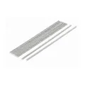 sourcing map 10Stk M3 x 150mm 0,5 mm Steigung 304 Edelstahl voll Gewindestange Silberfarbe DE de