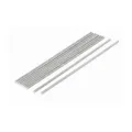10Stk M3 x 150mm 0,5 mm Steigung 304 Edelstahl voll Gewindestange Silberfarbe