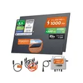 Solarway 1000Wp / 800W Balkonkraftwerk komplett Steckdose - neuester EcoFlow Stream 800 Watt Wechselrichter - Solaranlage Komplettset - 500W bifaziale black Solarmodule & EcoFlow & Zubehör
