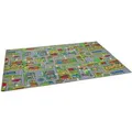 Snapstyle Kinder Spiel Teppich Abenteuerland Bunt Bunt 80x160cm