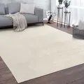 Paco Home - Teppich, Kurzflor-teppich Für Wohnzimmer, Soft, Weich, Waschbar, In Beige 160x220 Cm