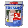 WILCKENS WEISSLACK 2IN1 SEIDENMATT 0.75 LTR Grundierung Deckanstrich