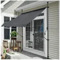 pro.tec Klemmmarkise »Stem« ohne Bohren Stahlgestell 300x120x220-309 cm Grau grau 300 cm x 120 cm x 309 cm