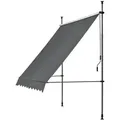 pro.tec Klemmmarkise, Grau, Textil, Metall, 300x309x120 cm, Sonnen- & Sichtschutz, Markisen