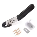 Professionelle Folienschneider Sicherheitsmesser mit Extra 3 STK. PTFE Beschi...