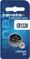 Renata CR1220 3V Lithium Batterie Knopfzelle 1er Blister CR1220