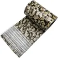 KARAT PVC Sichtschutzstreifen 19 cm x 35 m für Gartenzäune Blickdicht Kies-Optik