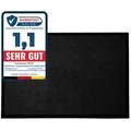 FLOORDIREKT Schmutzfangmatte Monochrom – Antistatisch & Rutschfest – Schwarz – 200 x 300 cm