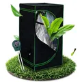 Melko - Growbox 60x60x180cm Set mit 3-in-1 Messgerät - Licht- & wasserdichtes Growzelt extrafestem Stoff mit reflektierender Innenfolie - Growtent Zuchtzelt für Hydrokulturen zur Pflanzenzucht