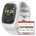 James B8 Senioren Smartwatch Notrufuhr SOS Knopf & GPS Sturzerkennung Telefon - Weiß