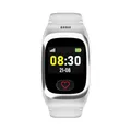 James B8 Notruf- & Sicherheitsuhr für Senioren (Weiss) mit GPS, Sturzerkennung, SOS-Knopf, Pulsmessung & Gesundheitsfunktionen, Familien-App, lauter Alarm, inkl. SIM-Karte & 2 Gratis-Monate Tarif
