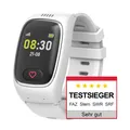 James B8 Senioren Smartwatch Notrufuhr SOS & GPS Sturzerkennung Weiß