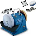Nass-Schleifsystem TIGER 2000S Scheppach - 120W | Ø 200mm | 230V | Edelkorund-Schleifstein