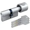 BASI Profilzylinder BM, Verschiedenschließend, diverse Längen, (Packung, 1-St), Knaufzylinder K40/35 mm, K = Knaufseite Innen 40 mm, 3 Schlüssel Knaufzylinder - K40/35 mm