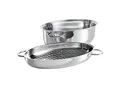 Zwilling Bräter Zwilling Plus, Edelstahl, Metall, 8,5 L, oval, 25x38 cm, backofengeeignet,backofengeeignet, Kochen, Töpfe, Bräter