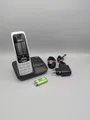 Gigaset C430A Telefon mit Anrufbeantworter - Schwarz/Silber ++ Neue Akkus