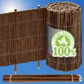 300x20 Flexible Beeteinfassung Weide - Rollborder Rasenkante Holz Beetumrandung