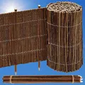 UrFence 300x20 Weide Beeteinfassung Holz - Flexible Rasenkante - Mini Gartenzaun zum Stecken - Rollborder Beetumrandung - Baumumrandung Rund - Beetzaun Steckzaun Beeteinfassung Staketenzaun Rollzaun