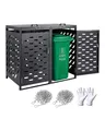 VEVOR Mülltonnenbox Mülltonnenhaus Müllcontainer Mülltonnenverkleidung 2x 240L