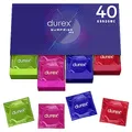 Durex Surprise Me Kondome in stylischer Box - Extra Vielfalt, praktisch & diskret verpackt - für zuverlässigen Schutz mit einem angenehmen Geruch - Großpackung- 40 Kondome (1er Pack)