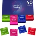 Durex Surprise Me Kondome in stylischer Box, Extra Vielfalt, praktisch, 40 Stück
