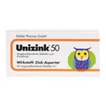 Unizink 50 Tabletten Tabletten magensaftresistent Inhalt: 20 St