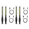 4 Stück Tragbare COB-LED-Arbeitsleuchten, Kabellos, Magnetische LED-Arbeits7581