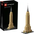 LEGO 21046 Architecture Empire State Building, Modellbausatz von New York, ideal für Jugendliche und Erwachsene als Set zum Stressabbau
