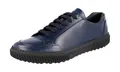 PRADA Leder Stratus Sneaker 4E3467 Oltremare Navy Blau Schwarz NEU -  9 43