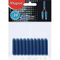 Maped 221910 Tintenpatrone, blau, im Blister