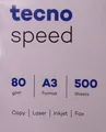 5 x ( tecno speed Universalpapier A 3 80 g, 500 Blatt Druckerpapier) Neu