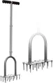 Walensee Rasenbelüfter Spike Metall Vertikutierung Boden Belüftung mit 15 Spikes