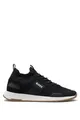 BOSS Herren Titanium Runn Sneakers aus verschiedenen Materialien mit gestricktem Obermaterial und Veloursleder-Details Anthrazit 41 Größe 41