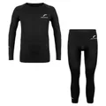 Reusch Thermounterwäsche Set Kinder Jugendliche | warm atmungsaktiv enganliegend wärmeisolierend feuchtigkeitsregulierend | Unisex Funktionsunterwäsche Skiunterwäsche Kids | Underwear Set Junior WARM