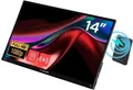 Verbatim Touch Monitor 14" Wireless - Monitor - TN, tragbar, Full HD, 1920 × 1080 (16:9), 60 Hz, Display: glänzend, 25 ms, FreeSync, Touchscreen, HDR, Lautsprecher, HDMI und USB-C - mit Powerbank 5000mAh (32088)