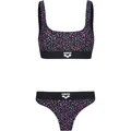 Arena Monogram Bikini Set Damen in black multi, Größe M FS 2025