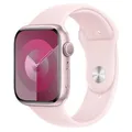 Apple Watch Series 9 Aluminiumgehäuse 45mm Sportarmband hellrosa S/M rosé **