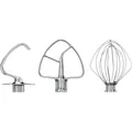 KitchenAid 5KSM5TH3PSS Kit mit 3 Zubehörteilen für Flachrührer, Schneebesen und