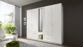 Kleiderschrank Freiburg Schrank Schlafzimmer weiß mit Spiegel B 225 cm