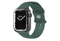 EAZY CASE Uhrenarmband Silicon Armband iWatch 11 10 9 8 7 6 5 4 3 2 SE Ultra, Sport Loop Herren Damen Uhrenband Silikon Band Druckknöpfe Dunkelgrün