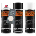 Lack Spraydosen Set Kunststoff für Fiat Lancia 268A Bianco Gelato Gelato Weiss
