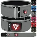 RDX Arbeitsstützgürtel RDX 4 Zoll Gewichthebergürtel, Weightlifting belt Krafttraining grau Large