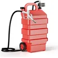 Wiltec mobile Tankanlage 60 l mit 12 V Pumpe, Kraftstoffbehälter für Diesel und Benzin, tragbarer Kraftstoff Kanister für flexibles Tanken