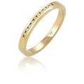 Elli DIAMONDS Verlobungsring Diamant Weiß Brillantschliff (0.05 ct) 585 Gelbgold goldfarben 52 mm