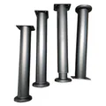 VETIN 4 Stück Möbelfüße Verstellbar, Möbelfüße Höhenverstellbar 25-43cm, Metall