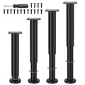Verstellbare Möbelfüße Metall Schwarz Höhenverstellbar 25-43cm