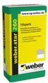 (1,35 €/kg) 25 kg Filzputz Edelputz Oberputz weber.star 260 weiß Korn 0,5 mm