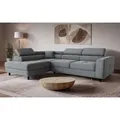 OTTO home Ecksofa AADEN Schlafsofa 254 cm - OTTO. Verlässliche Qualität., mit Bettfunktion, Bettkasten, Kopfstützen, rechts/links bestellbar schwarz