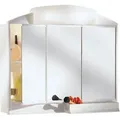 Badezimmerspiegelschrank Rano, 59 x 51 cm, weiß - Weiß
