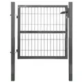Gartentor Gartentür Zauntür Zauntor Pforte Anthrazit 100cm Quadratrohr V2Aox